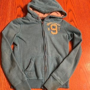 Abercrombie boys XL hoodie turquoise.